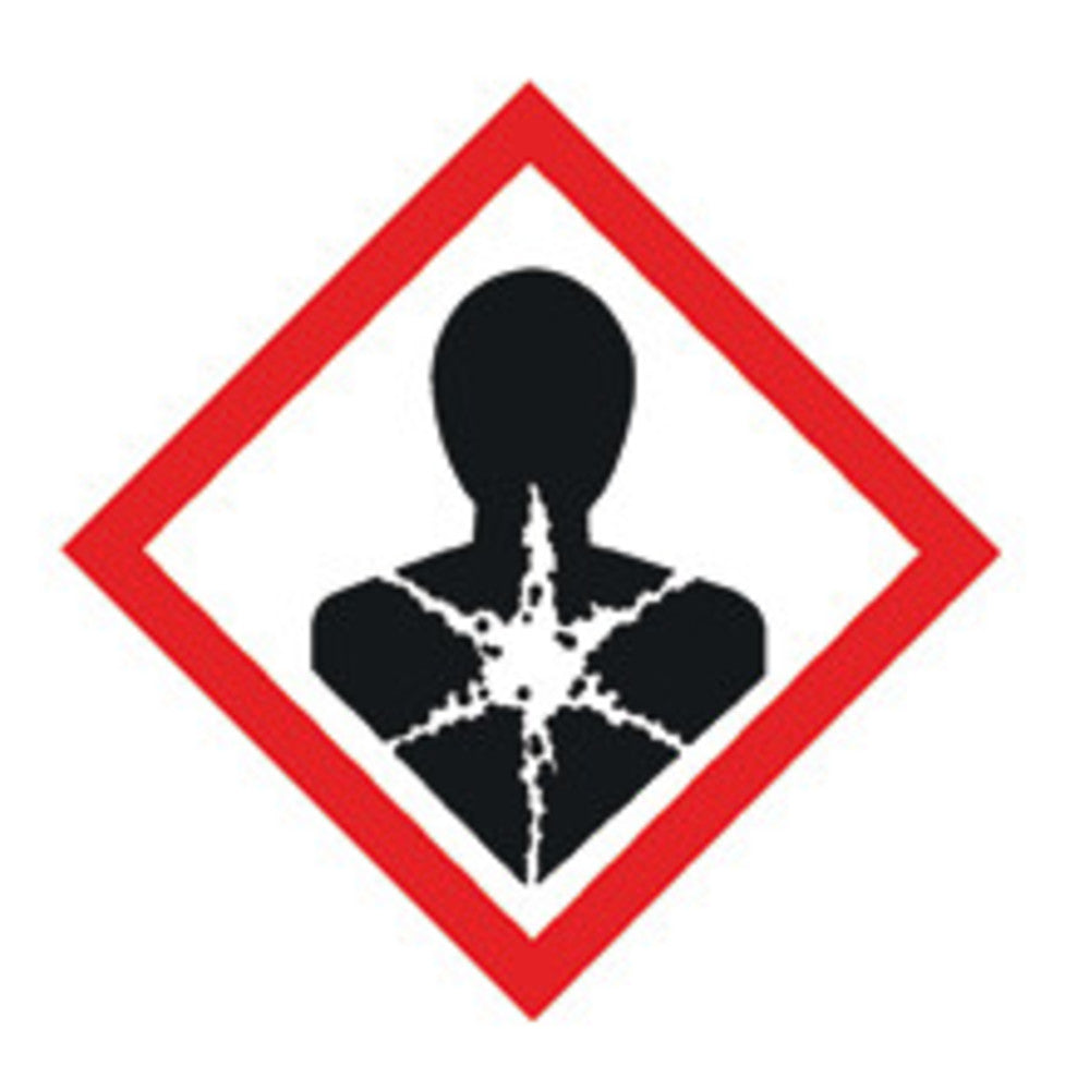 GHS hazard pictograms, GHS08, PE film, health hazard, 52x52 mm, 5 unit(s) - Luminix Health