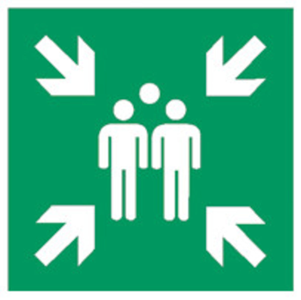 Rescue sign, ISO 7010, plastic, Collection point, 1 unit(s) - Luminix Health
