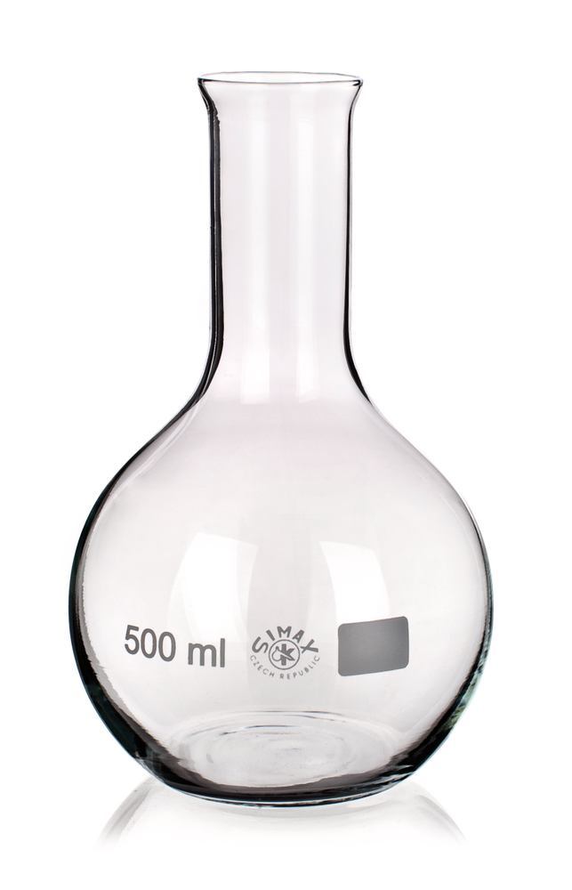 Rotilabo®-flat bottom flask, 1000 ml, narrow neck, heavy duty rim, H 200 mm - Luminix Health