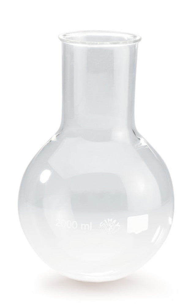 Rotilabo®-round bottom flask, wide neck, 500ml, borosiilicate glass, H 175 mm - Luminix Health