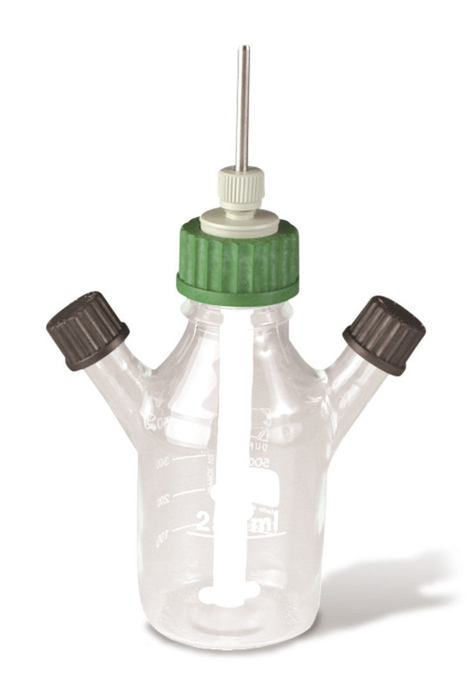 Triple neck culture bottle, 125 ml, thread, side necks GL 18, 1 unit(s) - Luminix Health
