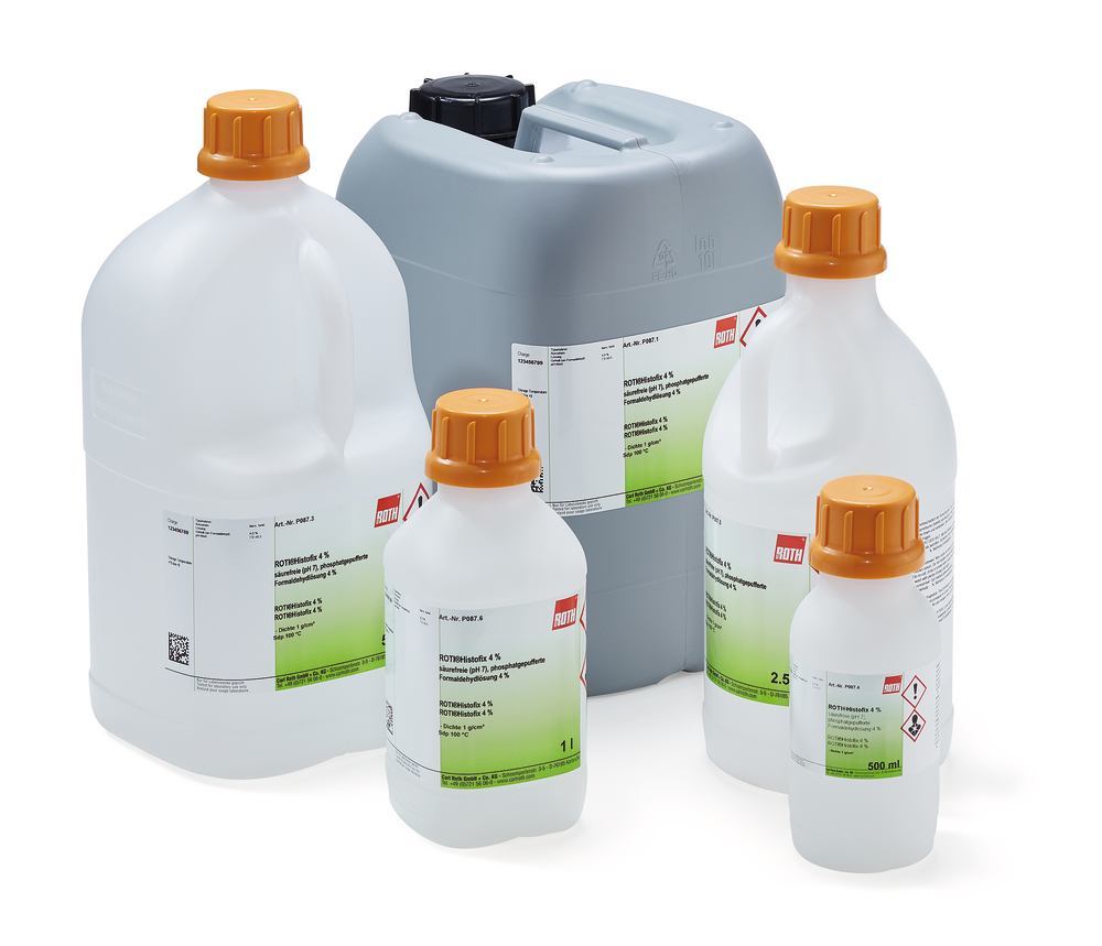 ROTI®Histofix 4 %, acid free (pH 7), phosphate-buffered, ready-to-use, 500 ml - Luminix Health