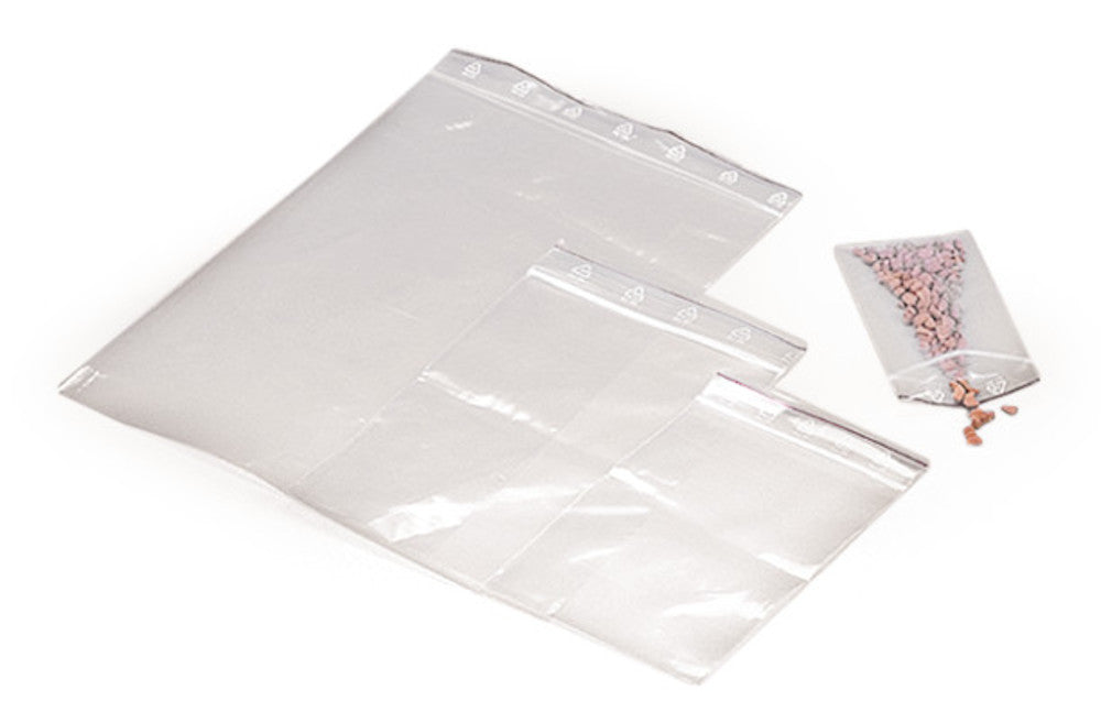 Rotilabo®-sample bags, glass-transparent, LDPE, 90 µm thick, W 200 x H 300 mm - Luminix Health