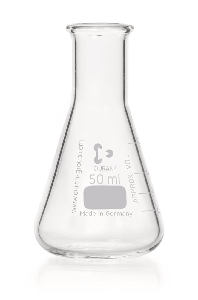 DURAN®-Super Duty narrow neck Erlenmeyer, 1000 ml, flask outer Ø 131 mm - Luminix Health