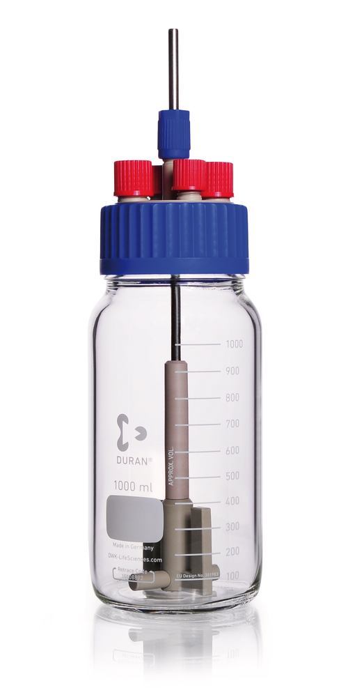 GLS 80 stirrer reactor set, 1000 ml, with DURAN® screw top bottle, 1 unit(s) - Luminix Health