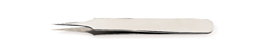 Tweezers with fine tip, straight, Tower tip. Remanit 4301. L 110 mm, 1 unit(s) - Luminix Health