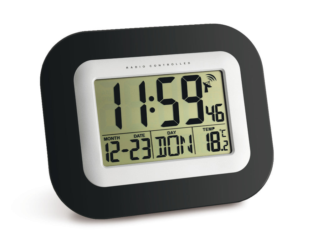 Radio-controlled alarm clock XXL, interior temperature -10 to +60 °C, 1 unit(s) - Luminix Health