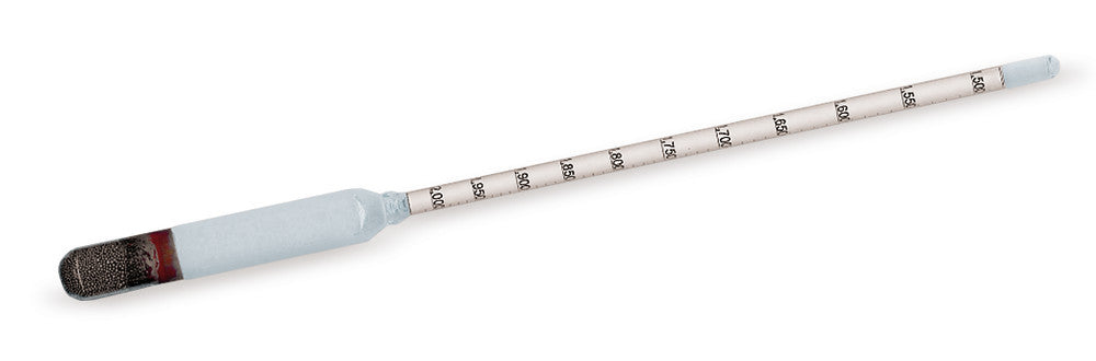 Density aerometer, without thermometer, range 1.500 - 2.000, 1 unit(s) - Luminix Health