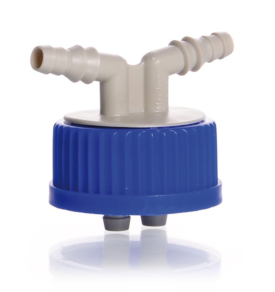 Screw cap GL 45, with twin connectors, outer Ø 6-9 mm, 2 unit(s) - Luminix Health