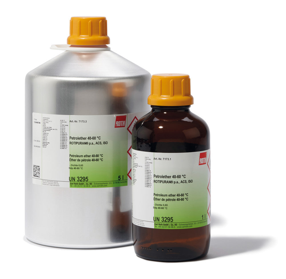 Petroleum ether 40-60 °C, ROTIPURAN®, p.a., ACS, ISO, 1 l, glass - Luminix Health