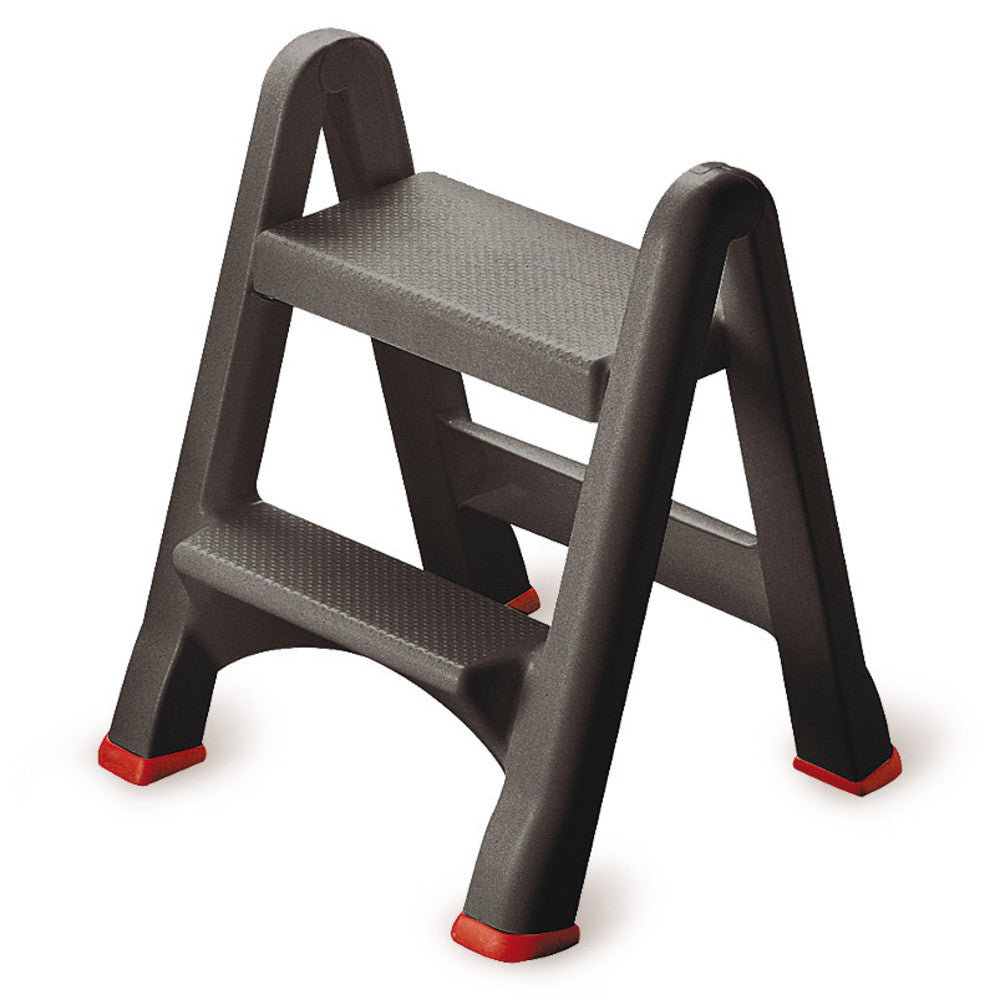 Stepladder, plastic, two steps, folding, 1 unit(s) - Luminix Health