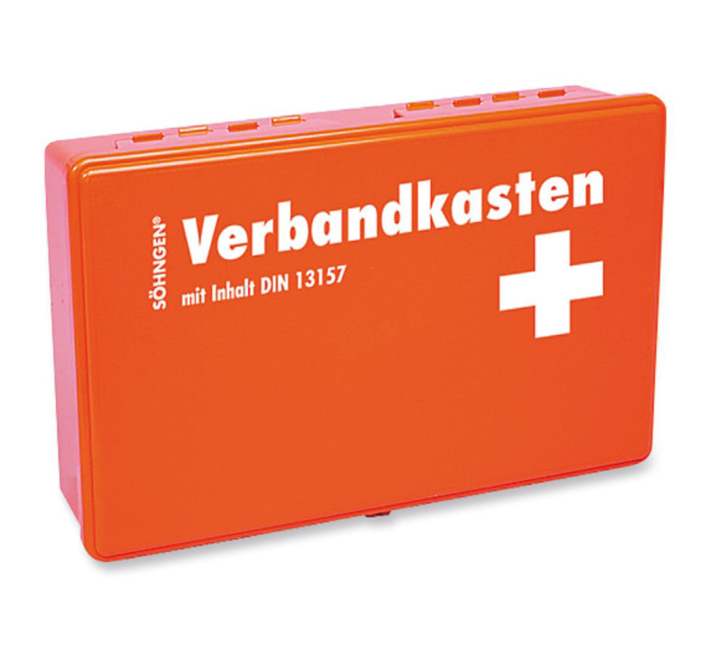 First-aid box small, plastic, acc. to DIN 13157, 1 unit(s) - Luminix Health