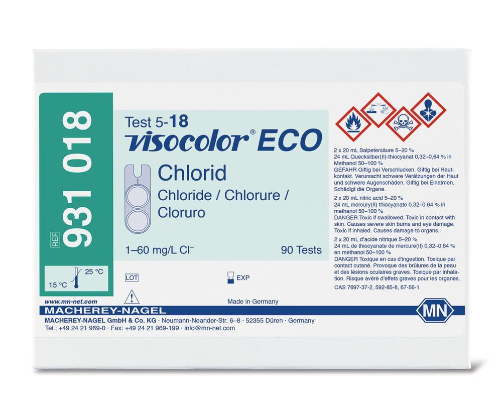 VISOCOLOR® ECO test kit, chloride Cl-, 1 unit(s) - Luminix Health
