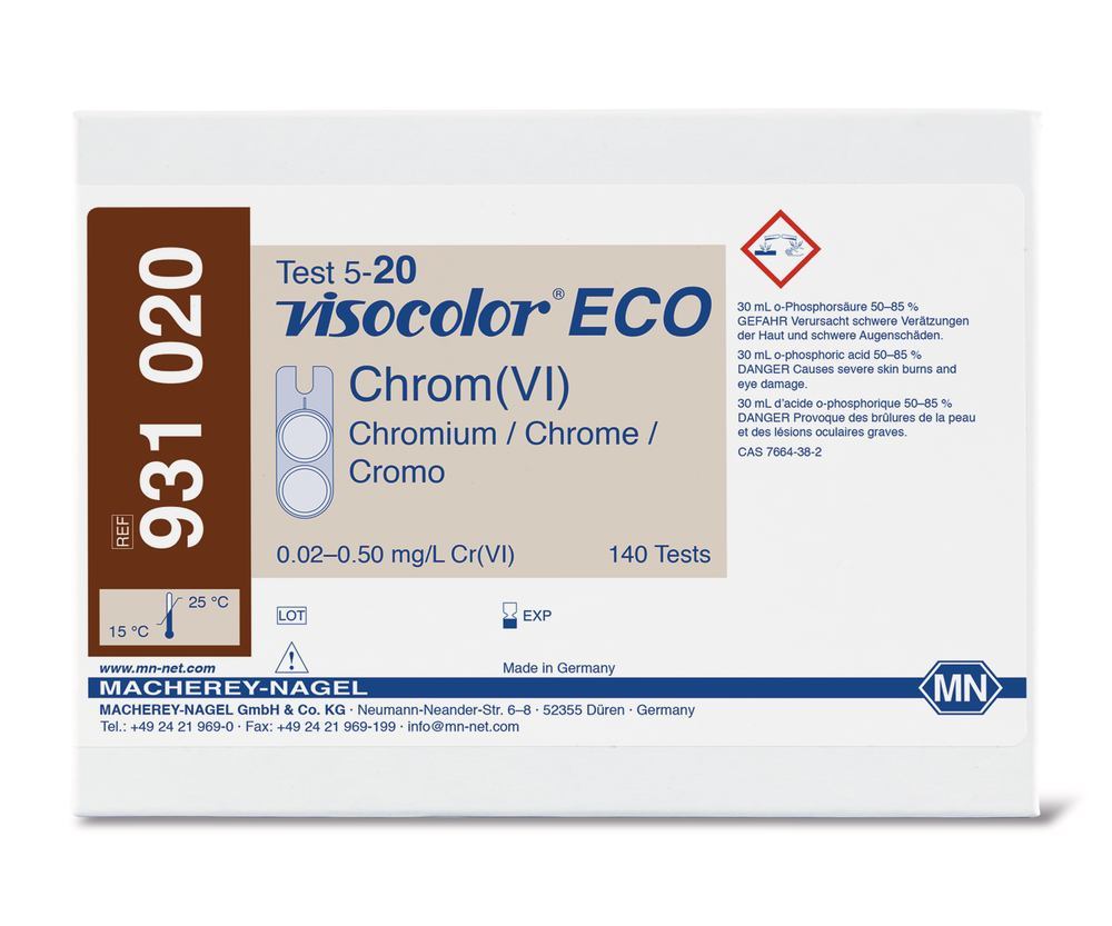 VISOCOLOR® ECO test kit, chrome (VI) Cr, 1 unit(s) - Luminix Health