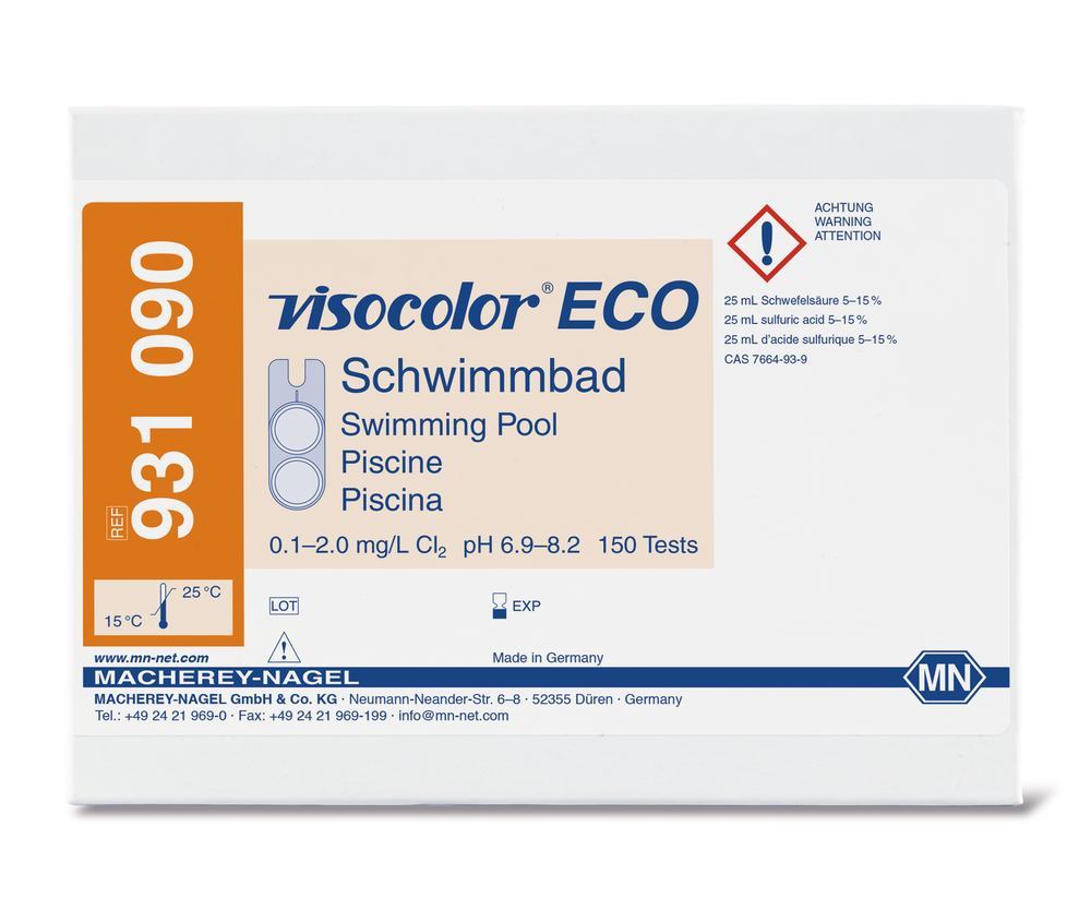 VISOCOLOR® ECO test kit, swimming pool (chlorine+pH), 1 unit(s) - Luminix Health
