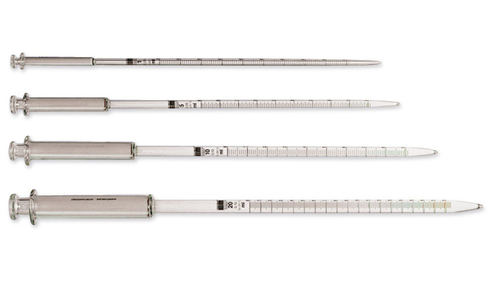 Suction piston pipettes, brown graduated, AR-GLAS®, subdivision 0.02 ml, 2 ml - Luminix Health