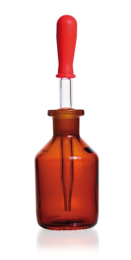 Dropper bottles, soda-lime glass, brown glass, 50 ml, 10 unit(s) - Luminix Health
