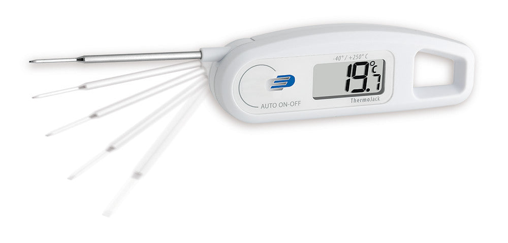 ThermoJack folding pocket thermometer, Delivery incl. button cell battery - Luminix Health