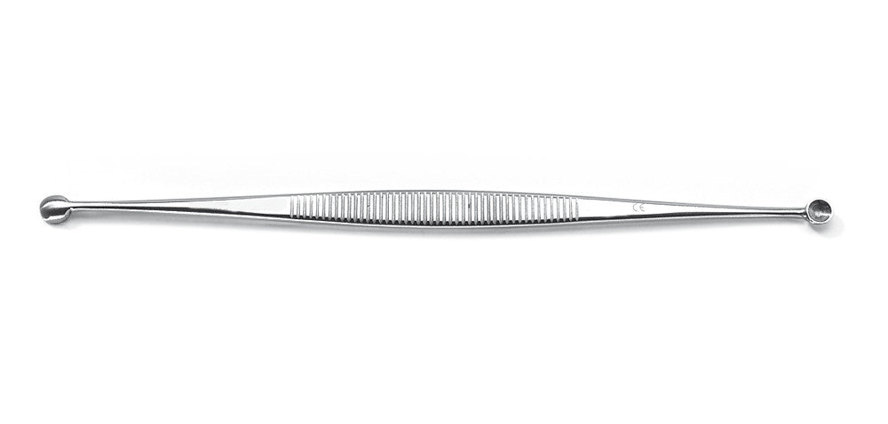 Sharp double spoon, Martini, Stainl. steel, Ø3,5/4mm, round, L135mm, 1 unit(s) - Luminix Health