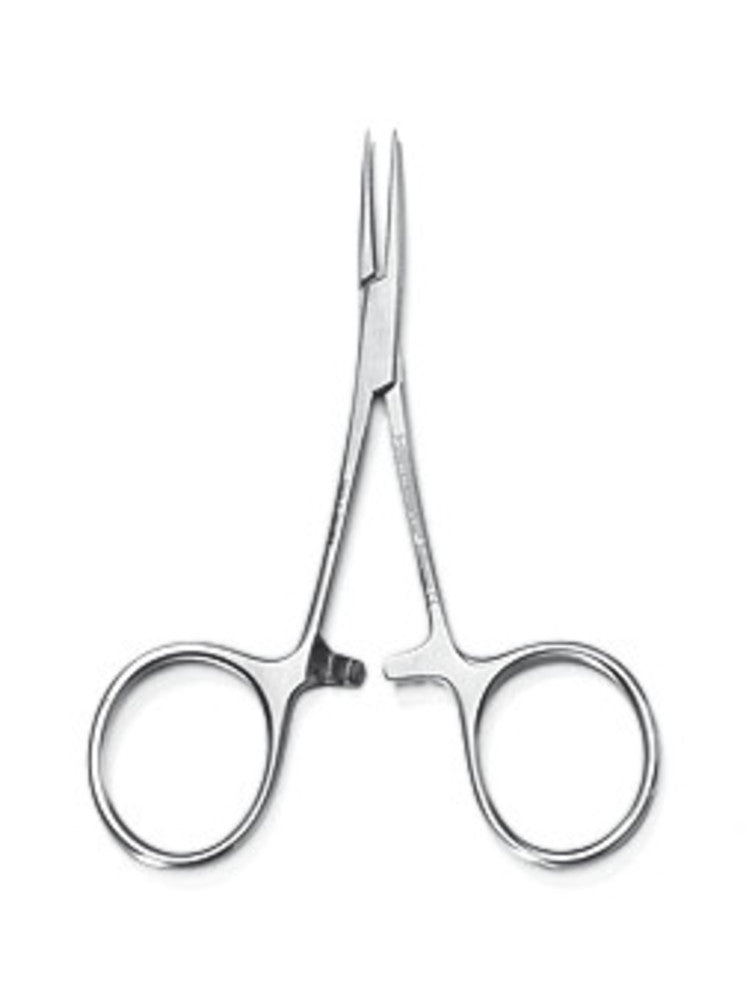 Artery and hose clamps, stainless steel, Type Baby-Mosquito, curved, L 90 mm - Luminix Health