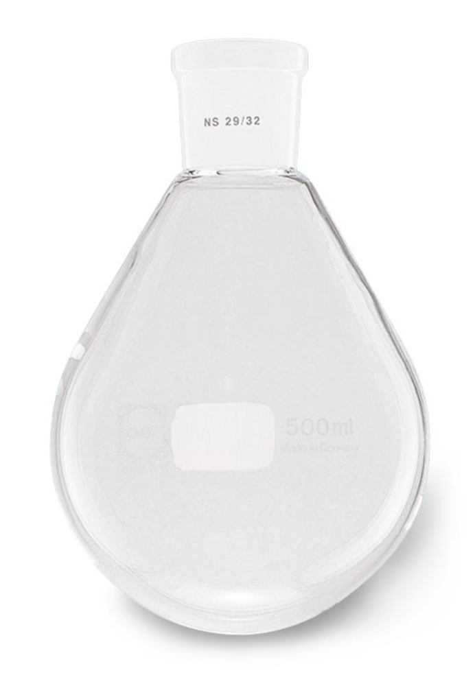 Evaporating flask, DURAN®, pear-shaped, with standard ground joint 29/32, 100 ml - Luminix Health