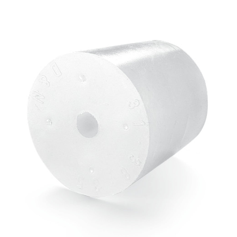 Stoppers made of silicone rubber, Ø Hole 5 mm, 21 x 27 x 30 mm, 10 unit(s) - Luminix Health