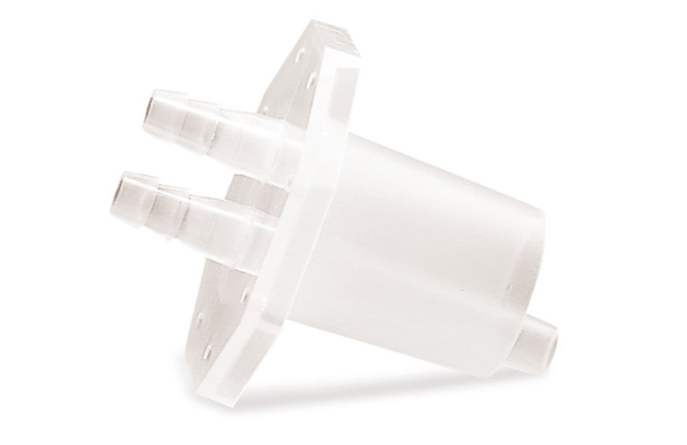 Stopper with conical ground joint, PP, NS 29/32, connections (2x) Ø 8 mm - Luminix Health