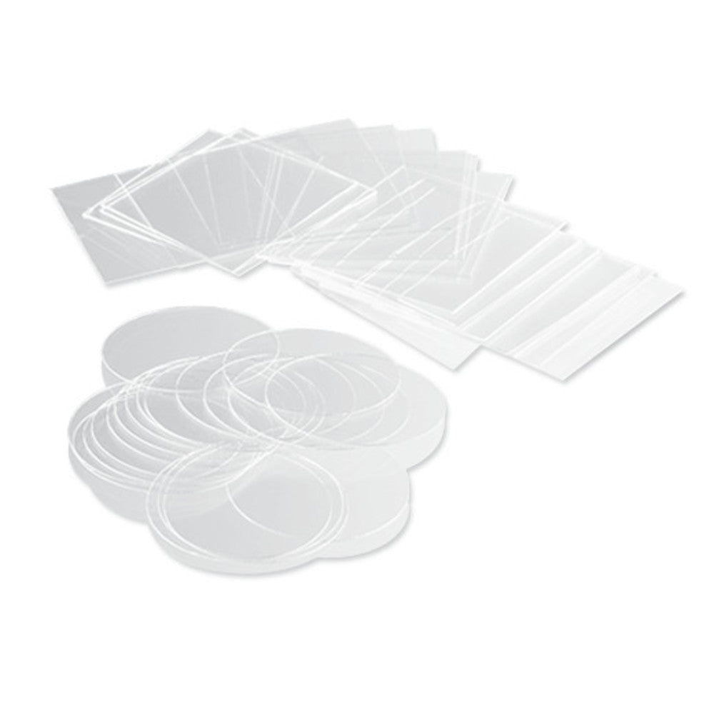 Siliconised cover slips, borosilicate glass, 12 x 12 mm, square, 1000 unit(s) - Luminix Health