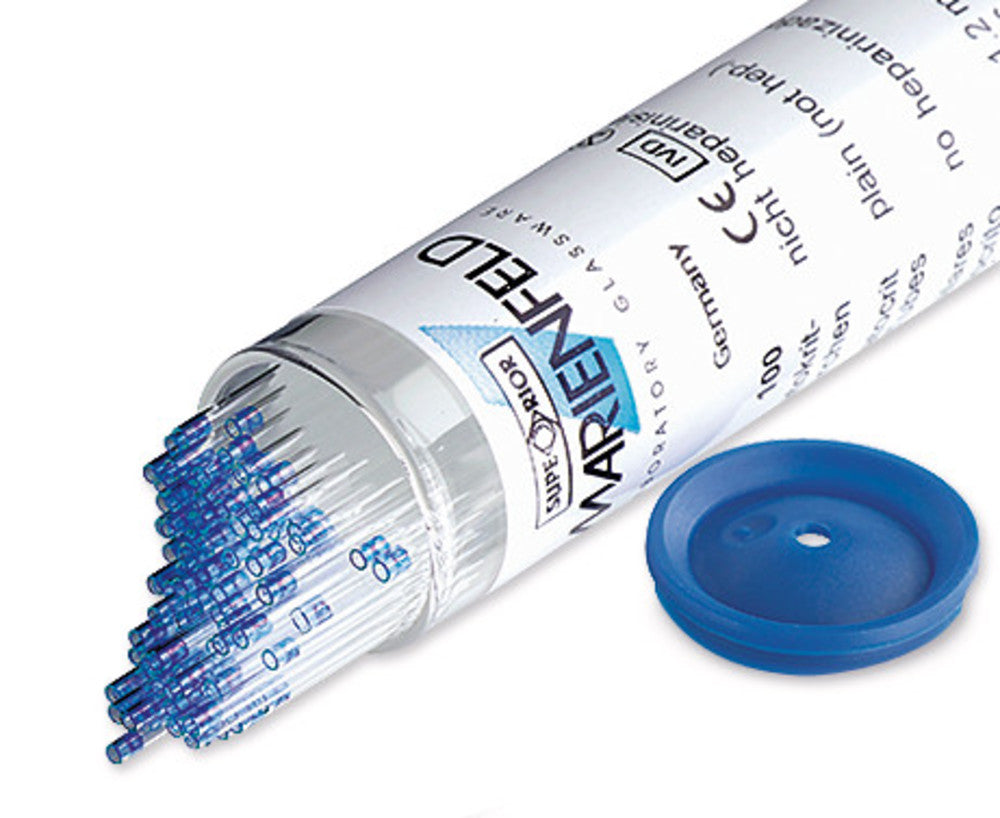 Disposable micro hematocrit capil. tubes, without sodium heparinisation, 75 µl - Luminix Health
