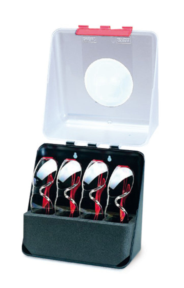 SEKUROKA®-safety box for 4 glasses, transparent, W 236 x D 125 x H 225 mm - Luminix Health