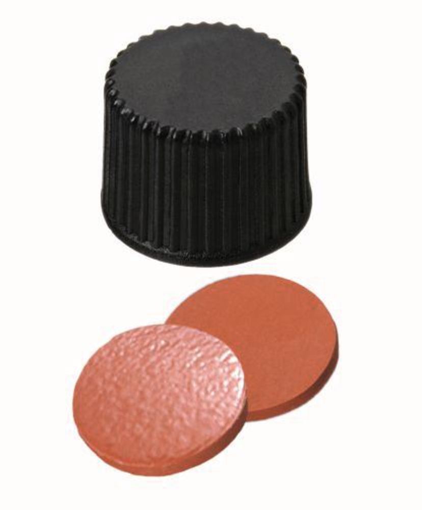 Screw cap, closed, PP, ND8, Sept. Natural rubber/TEF, 1.3 mm, 60°, 100 unit(s) - Luminix Health