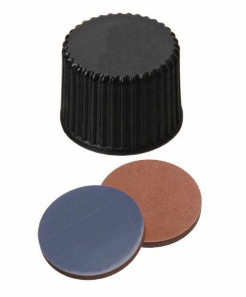 Screw cap, closed, PP, ND8, Butyl/PTFE, 1.3 mm, 55°, 100 unit(s) - Luminix Health