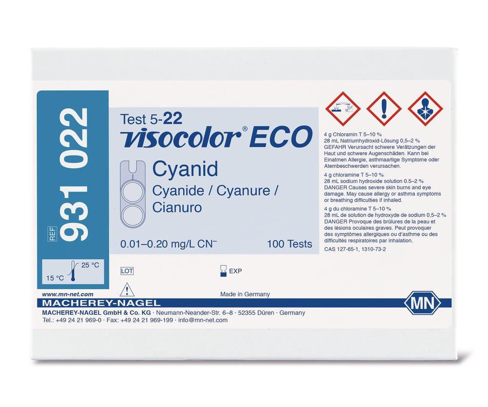 VISOCOLOR® ECO test kit, cyanide CN-, 1 unit(s) - Luminix Health