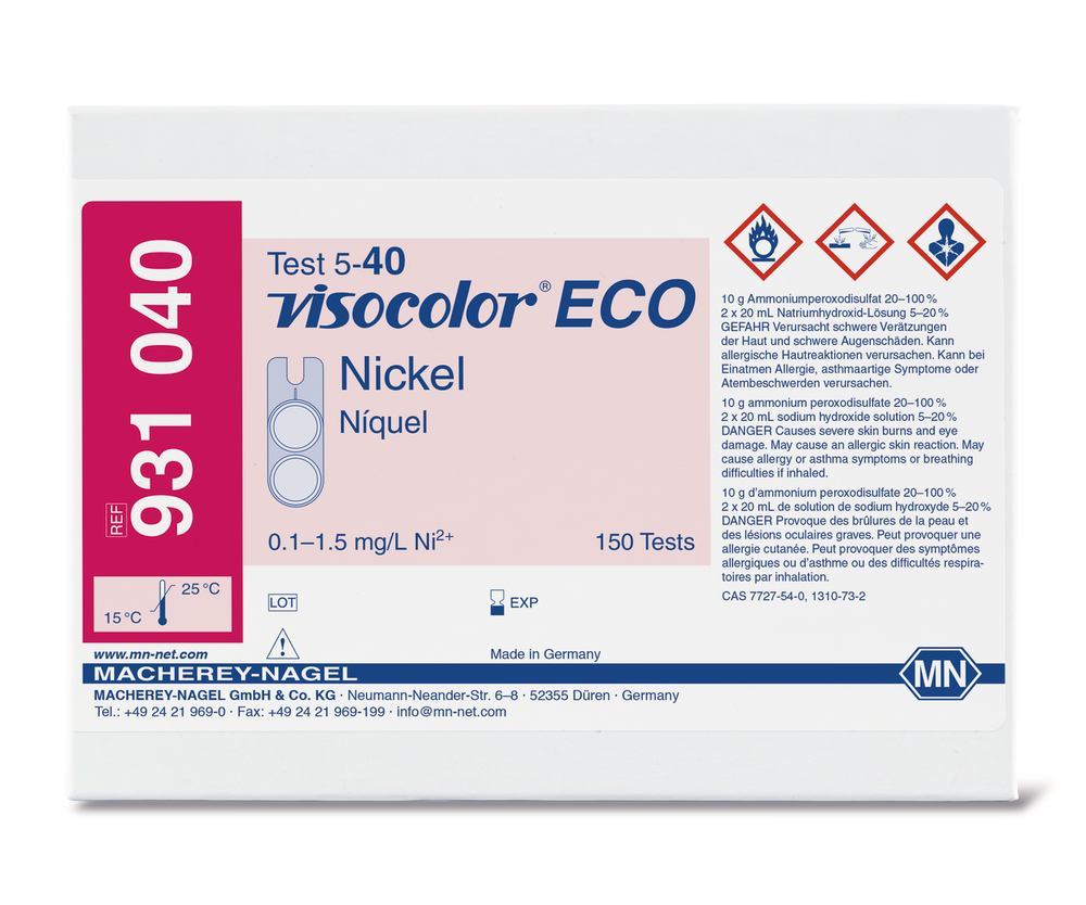 VISOCOLOR® ECO test kit, nickel Ni2+, 1 unit(s) - Luminix Health