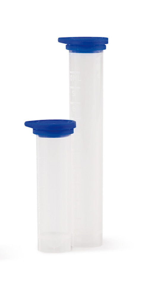 Test tube, 5 ml,, blue, with tamper-evident seal, 250 unit(s) - Luminix Health