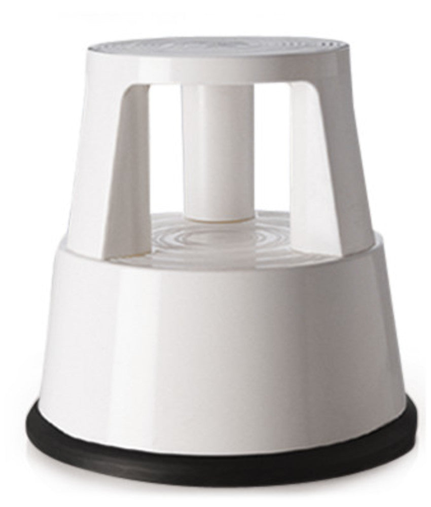 Stool on rollers, plastic stool, light grey, height 425 mm, 1 unit(s) - Luminix Health