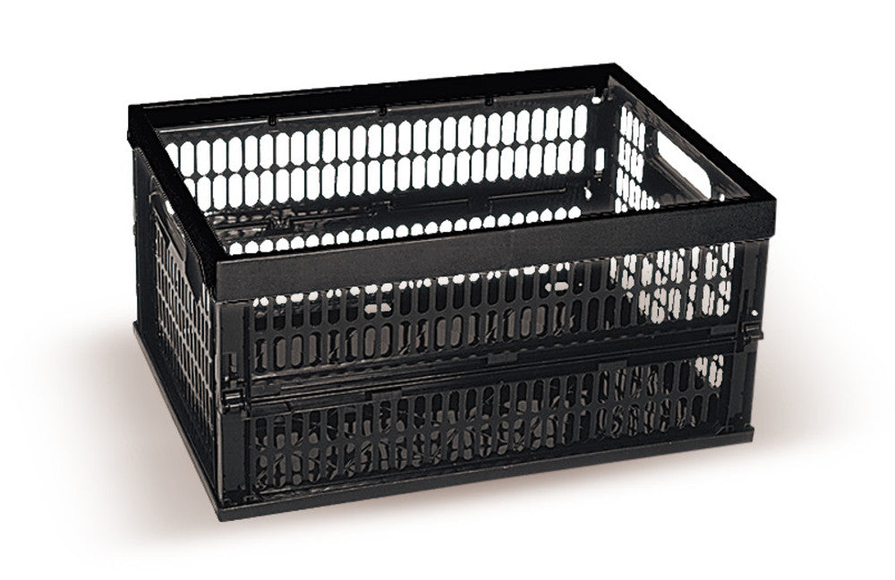 Rotilabo®-collapsible box, PP, black, L 470 x W 340 x H 240 mm, 1 unit(s) - Luminix Health