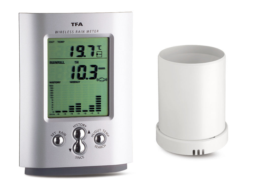 Digital wireless rain gauge Monsun, precipitation max. 9999 mm, 1 unit(s) - Luminix Health