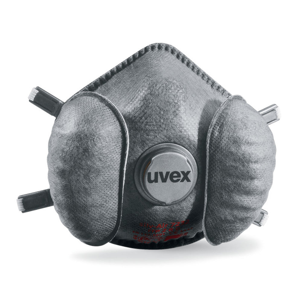 Preformed respirat. prot. masks silv-Air, UVEX, FFP2 RD - Luminix Health