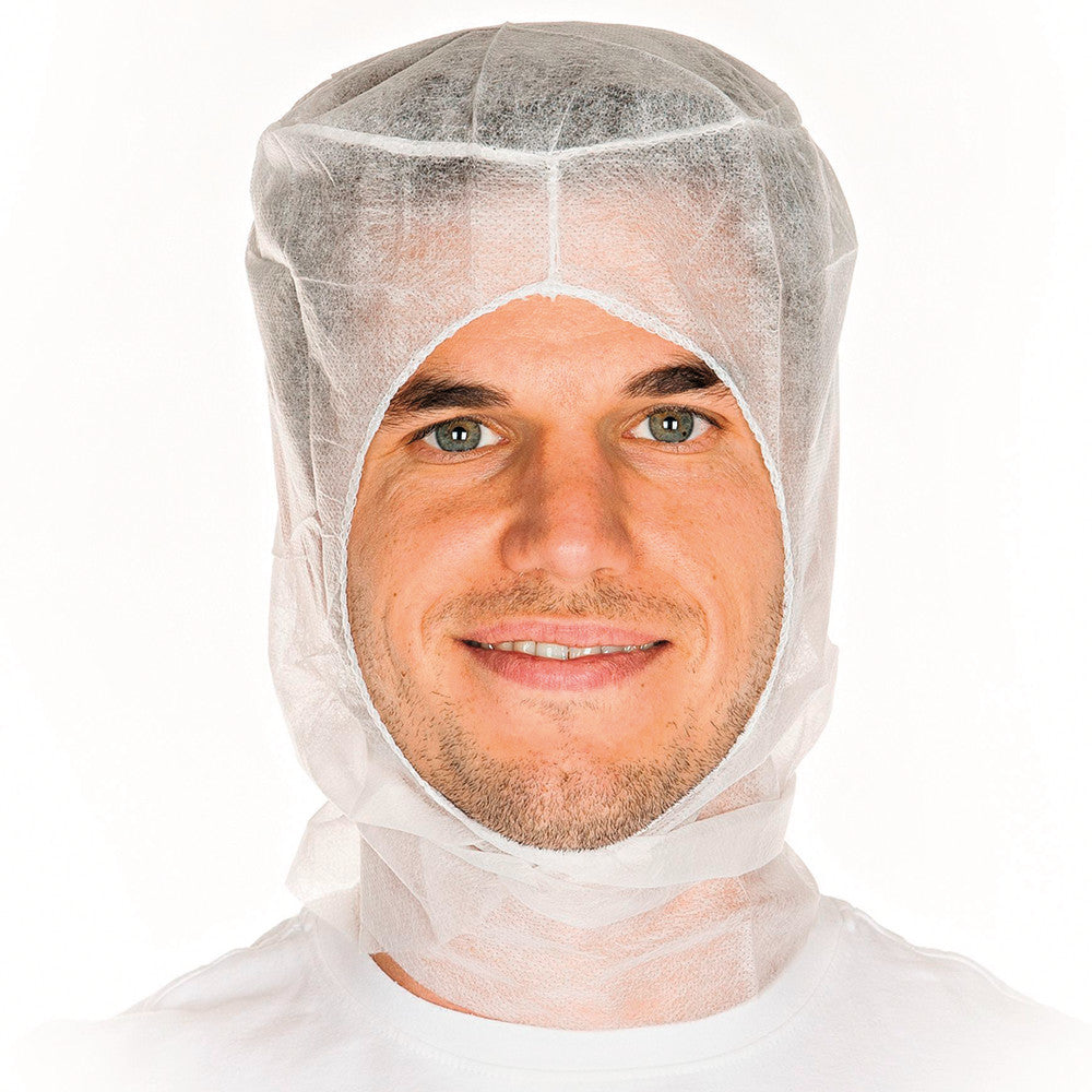 Surgical caps, disposable caps, PP fleece, white, 100 unit(s) - Luminix Health