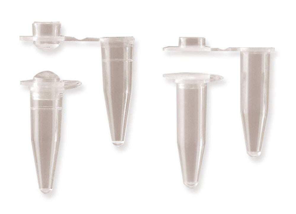 PCR reaction vials, 0,5 ml, attached flat caps, 1000 unit(s) - Luminix Health