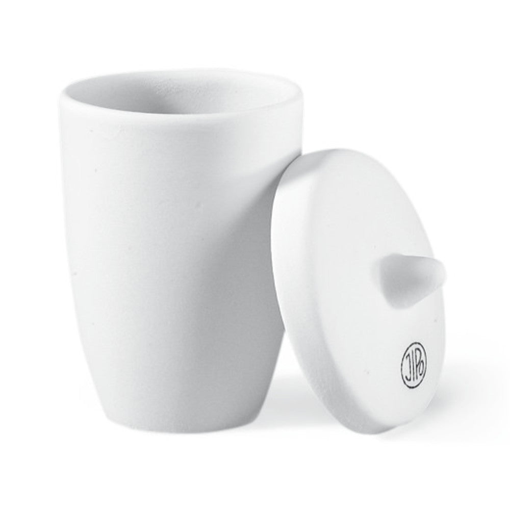 Rotilabo®-crucible with cover, made of unglazed porcelein, high form, 5 unit(s) - Luminix Health