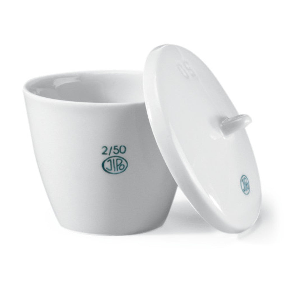 Rotilabo®-melting crucible, med.-high f., made of glazed porcelain, vol. 10 ml - Luminix Health
