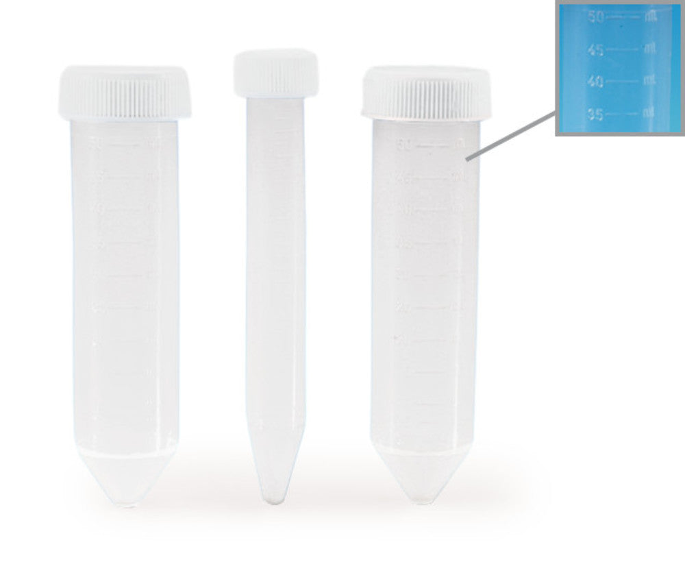 Centrifuge tubes Metal Free 50 ml, Ø 29 x H 115 mm, 25 in a rack, 500 unit(s) - Luminix Health