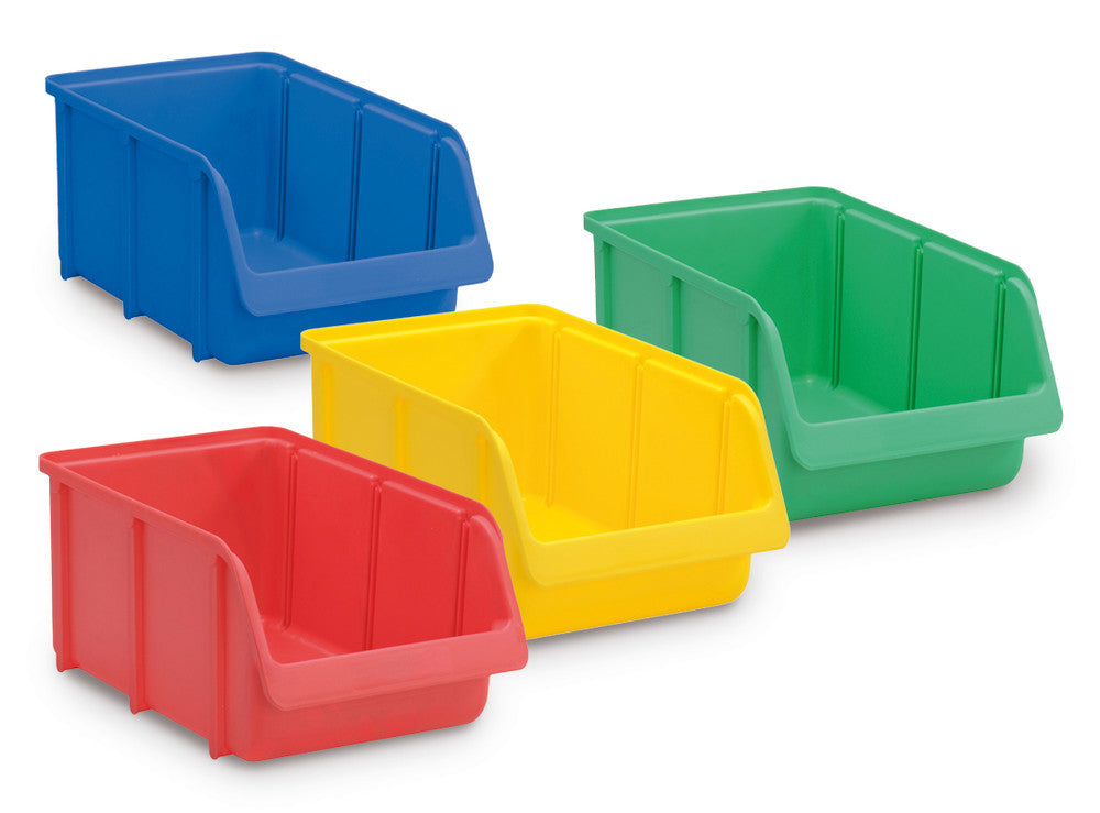 Storage boxes, PP, green, L 332 x W 207 x H 155 mm, 1 unit(s) - Luminix Health