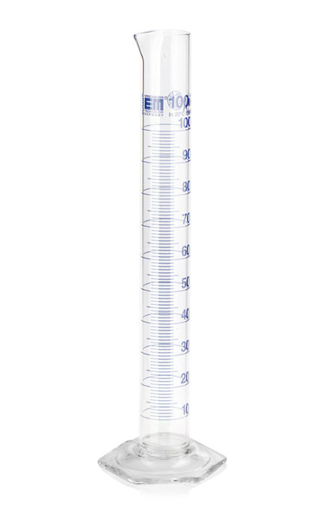 Measuring cylinders class A blue graduations, 50 ml - Luminix Health
