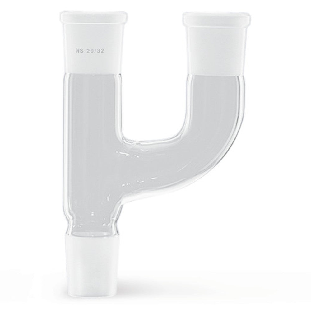 Two-necked adapter, DURAN®, paral. necks, sockets NS 19/26, cone NS 24/29 - Luminix Health