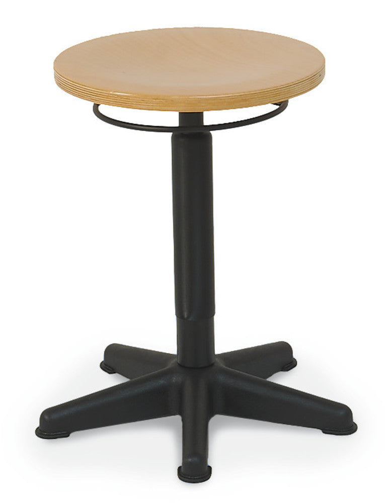 Stool, comfort model, beech, natural, seat height 440 - 630 mm, 1 unit(s) - Luminix Health