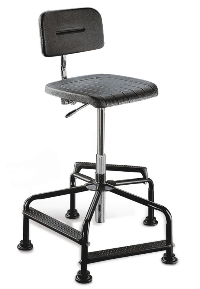 Office chairs, high, PU, black, seat height 480 - 880 mm, 1 unit(s) - Luminix Health