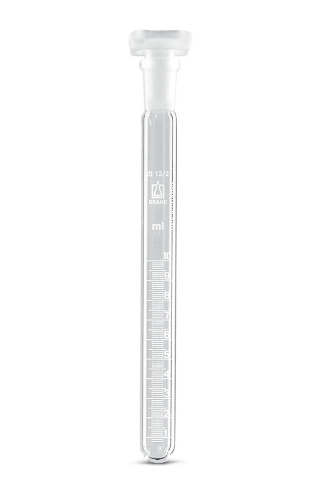 Test tube w. stand. ground joint, DURAN®, with NS socket and PP stopper, 20 ml - Luminix Health